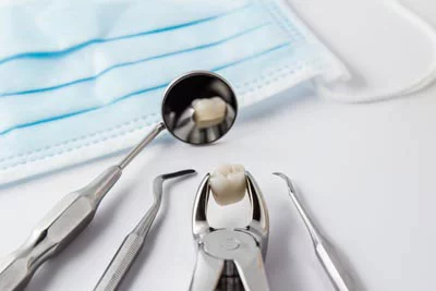 set of dental tools