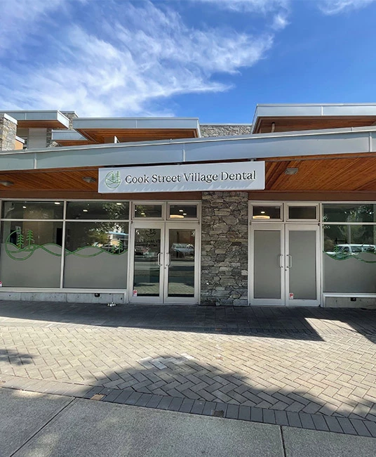 the building of Cook Street Village Dental in Victoria, BC