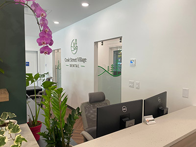 The beautiful dental office of Cook Street Village Dental in Victoria, BC