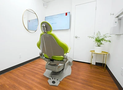 exam room inside Cook Street Village Dental